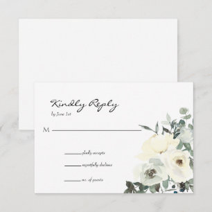 Watercolor Floral RSVP Response Card