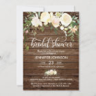 Watercolor Floral Rustic Pink Ivory Bridal Shower