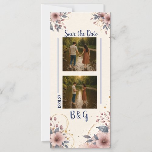 Watercolor Floral Save the Date Magnet