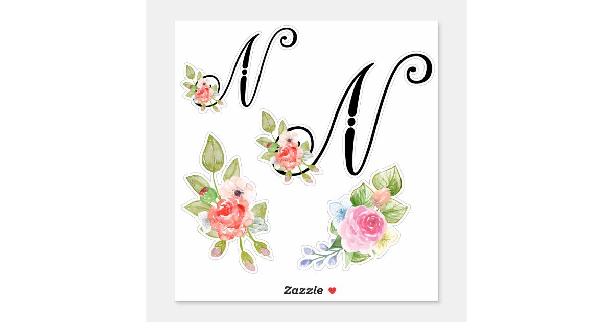 Luxury Alphabet letters MM. Golden Floral alphabet . Monogram