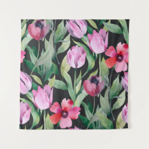Watercolor floral, seamless beautiful pattern. tapestry