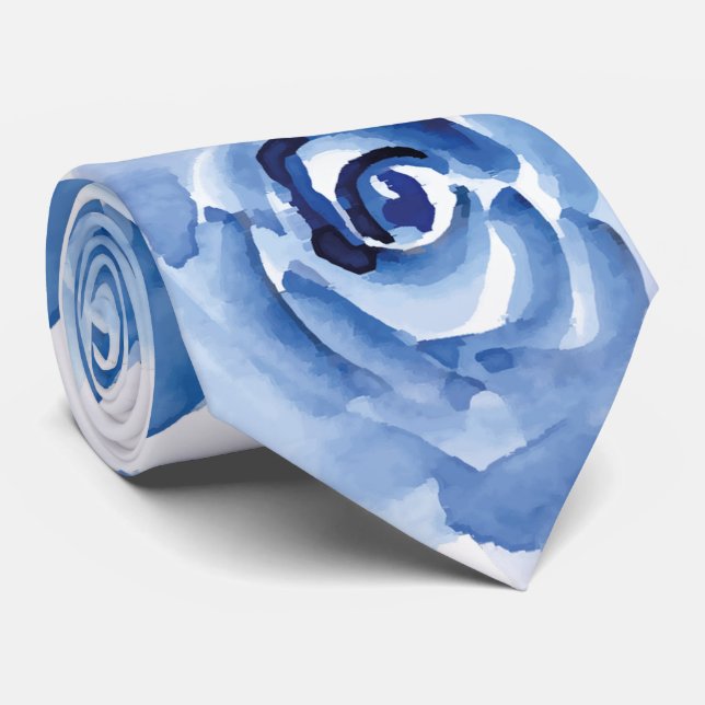 Watercolor floral seamless pattern pastel 2 neck tie (Rolled)