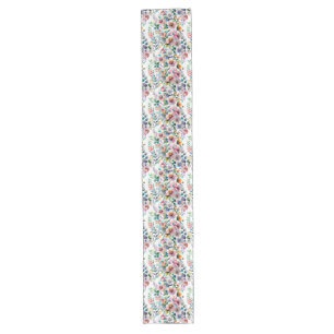 Watercolor Floral Seamless Pattern Table Runner
