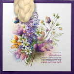 Watercolor Floral Series III Challah Dough Cover & Cloth Napkin<br><div class="desc">Her challah is a work of art. Sign her name with a flourish on this stunning watercolor design. Includes Hebrew text of Bracha ( Blessing) for taking Challah. Knead Dough? We've Got You Covered! Baking enthusiasts: Express yourself & show off your personal style while giving back to those in need!...</div>