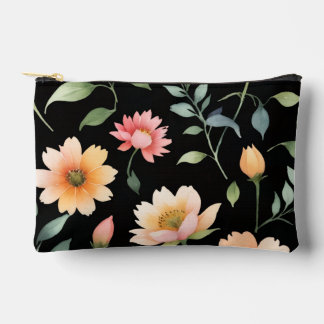 Watercolor Floral Small Pouch bag