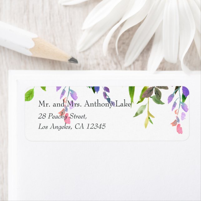 Watercolor Floral Spring  Label (Insitu)