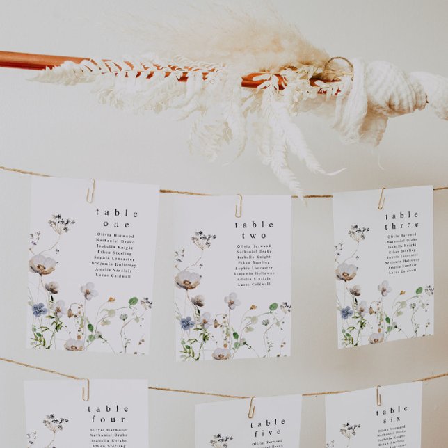 Watercolor Floral Table Cards (Creator Uploaded)