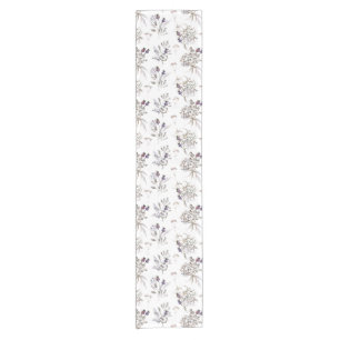 Watercolor Floral Table Runner