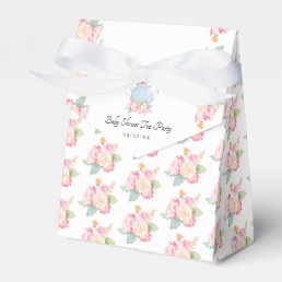 Watercolor Floral Tea Party | Baby Shower Favor Boxes