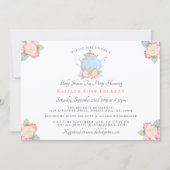Watercolor Floral Tea Party | Baby Shower Invitation (Front)