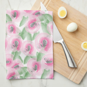 Watercolor Floral Towel
