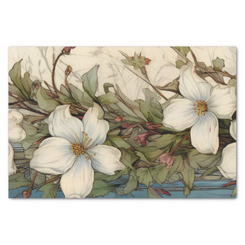 Watercolor Floral Vintage Inspired Tissue Paper