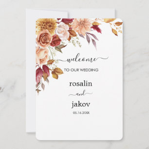 watercolor floral wedding invitation