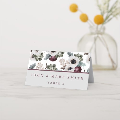 Watercolor Floral Wedding Place Cards