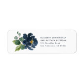 Watercolor Floral Wedding Return Address Label | Zazzle