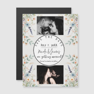 Watercolor Floral Wildflower Spring Save the Date