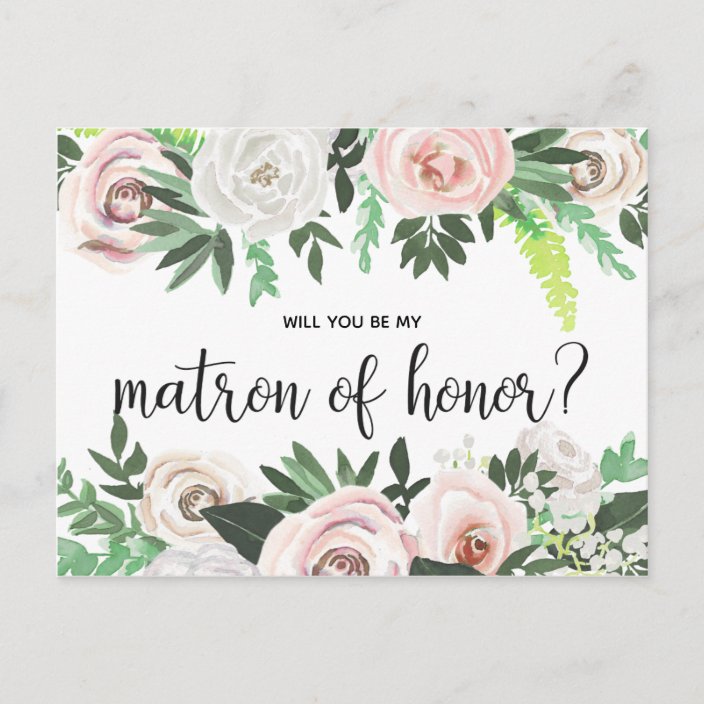 be my matron of honor