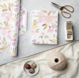 Watercolor Floral  Wrapping Paper
