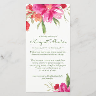 funeral thank you cards zazzle thank you cards funeral