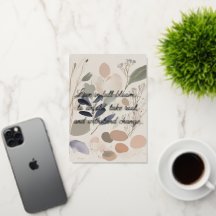 Watercolor Florals Greeting Card