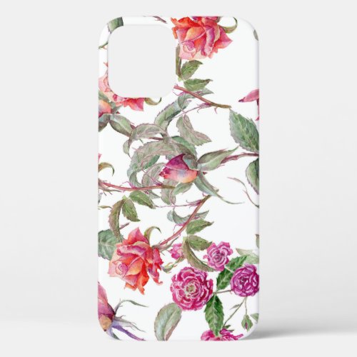 Watercolor Florals Hand_Painted Harmony iPhone 12 Case