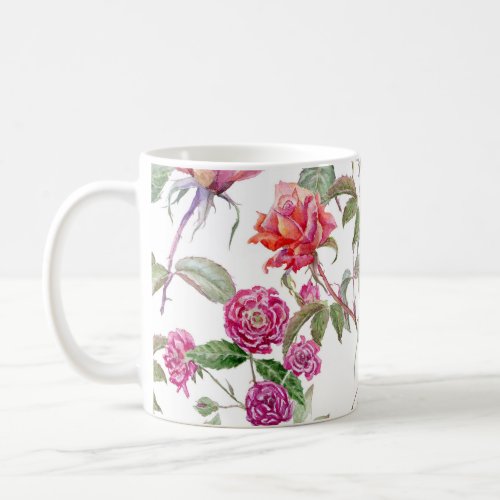 Watercolor Florals Hand_Painted Harmony Coffee Mug