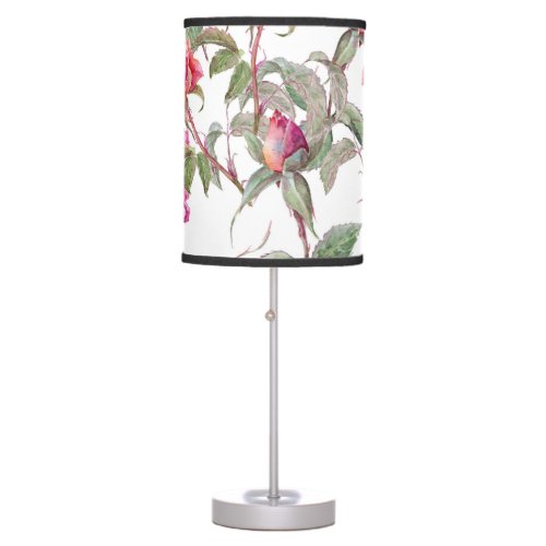 Watercolor Florals Hand_Painted Harmony Table Lamp
