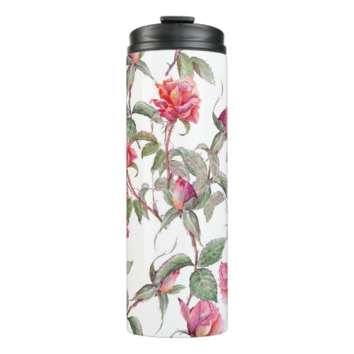 Watercolor Florals Hand_Painted Harmony Thermal Tumbler