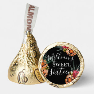 Watercolor Florals Sweet Sixteen Personalized Hershey®'s Kisses®