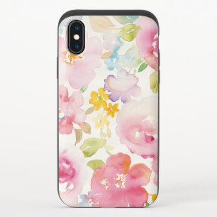 Watercolor Florals iPhone X Slider Case