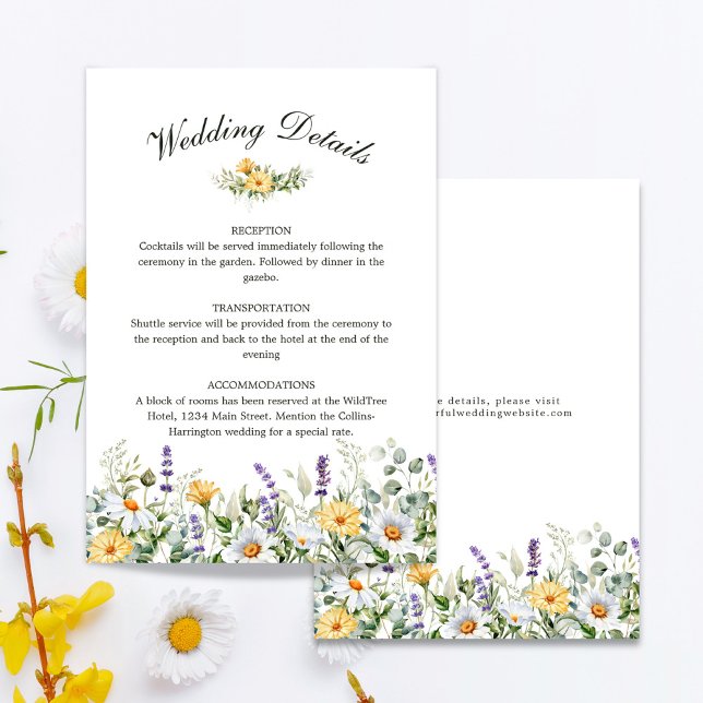 Watercolor Florals Wedding Enclosure Card (Creator Uploaded)