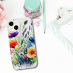 Watercolor Florals Wildflowers Feminine Trendy Case-Mate iPhone 14 Case<br><div class="desc">A beautiful watercolor print on these iPhone cases. Available in all current iPhone case sizes.</div>