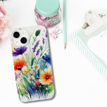 Watercolor Florals Wildflowers Feminine Trendy Iphone 15 Case at Zazzle