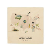 Watercolor Florida USA Destination Wedding Welcome