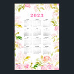 Watercolor flower 2023 calendar poster<br><div class="desc">Watercolor flower 2023 calendar</div>