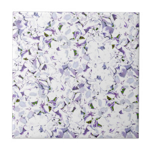 Watercolor flower bouquet of hydrangeas. ceramic tile