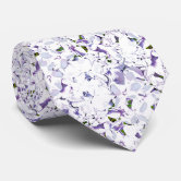 Delicate floral pattern.  neck tie