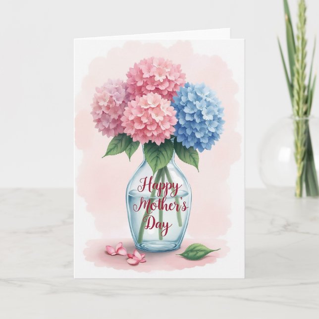 Watercolor Flower Bunch Card (Front)