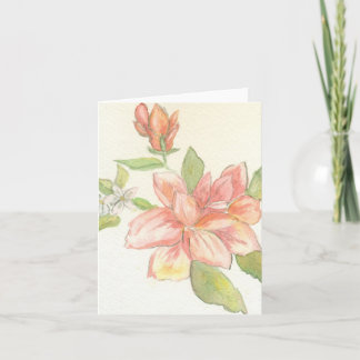 Watercolor Flower Card