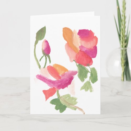 Watercolor Flower Card