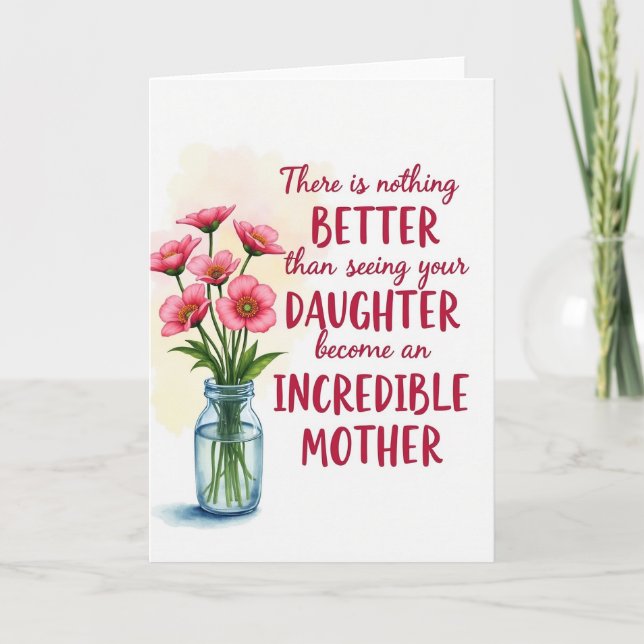 Watercolor Flower Celebration Card (Front)