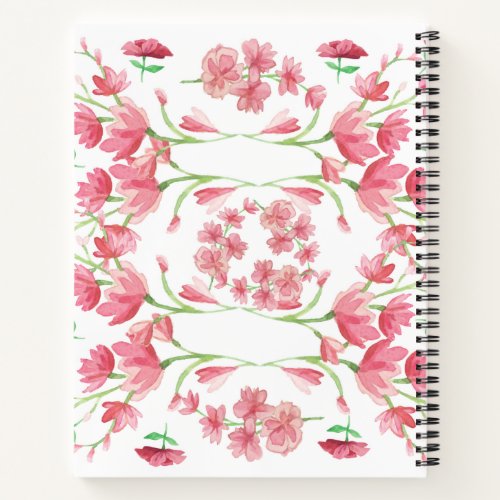 watercolor flower clipartrose bouquetpink flower notebook