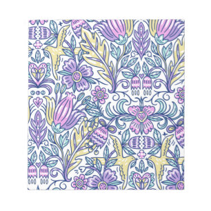 Watercolor Flower Colorful Nature Elegant       Notepad