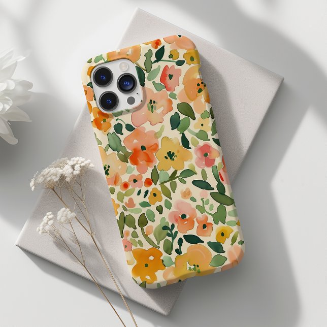 Watercolor Flower Design Case-Mate iPhone Case (Creator Uploaded)