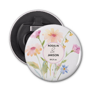 watercolor flower editable bottle opener