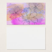 Watercolor Flower Fantasy (Front & Back)