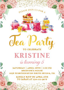 garden party invitations zazzle