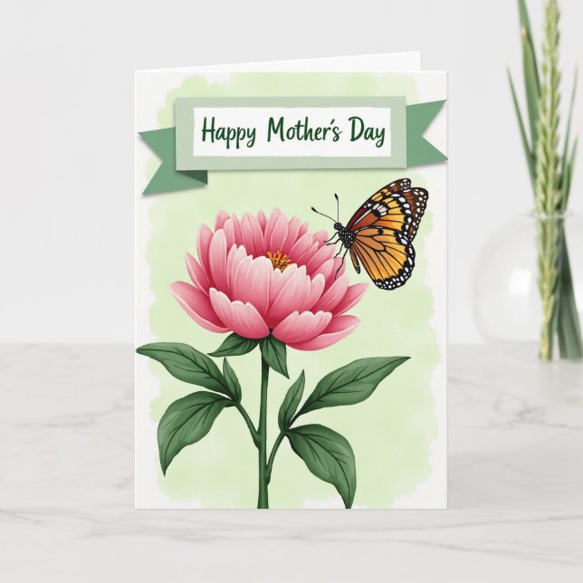 Watercolor Flower Pattern Card (Front)
