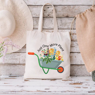 Watercolor Flower Plant Gardening Floral Tote Bag