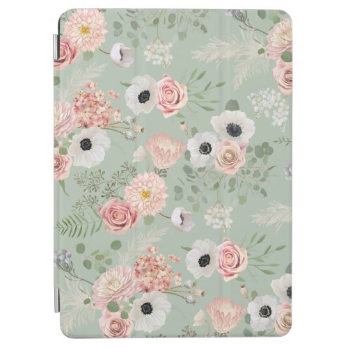 Watercolor Flower Seamless Pattern iPad Air Cover